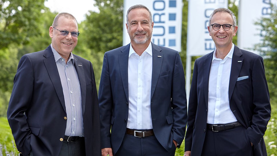 Die Geschäftsführer der EUROBAUSTOFF, v.l.:  Jörg Hoffmann, Dr. Eckard Kern (Vorsitzender), Hartmut Möller